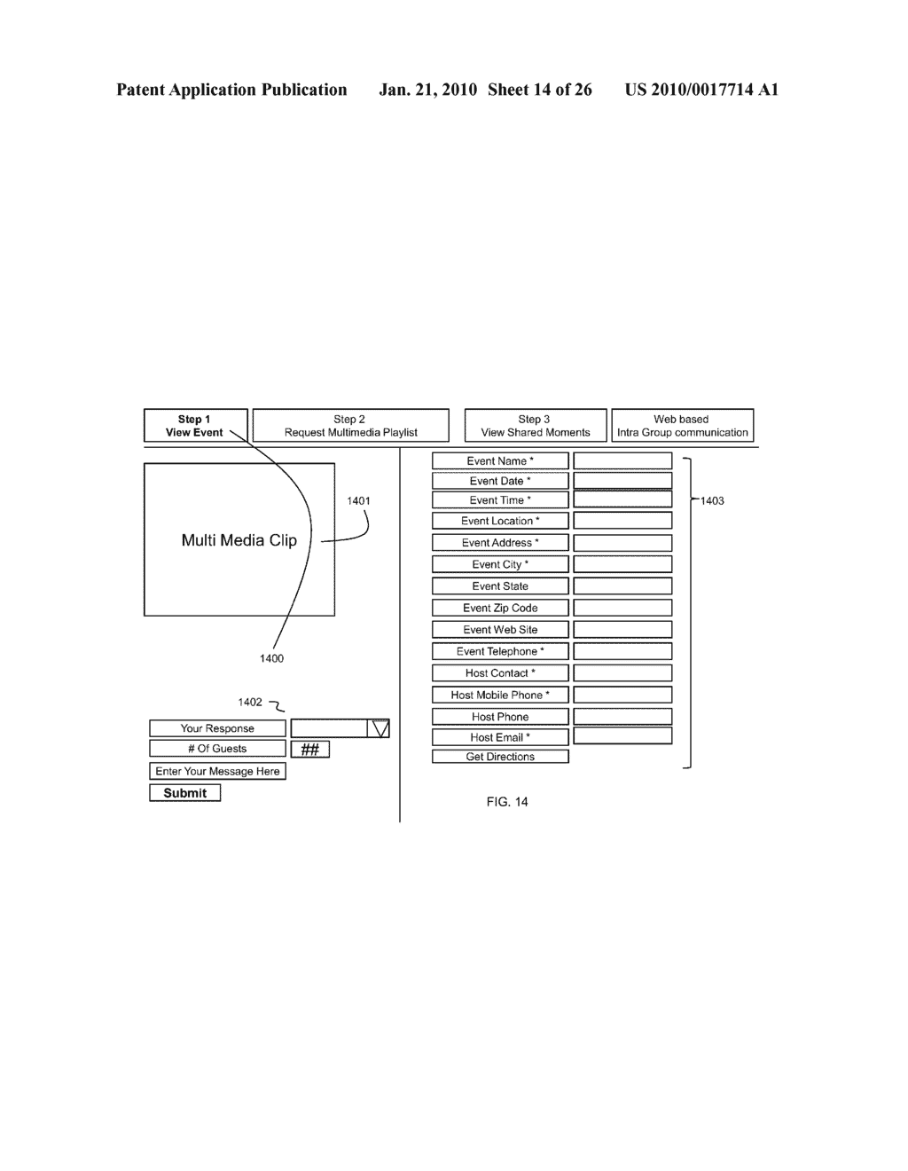 WEB BASED COLLABORATIVE MULTIMEDIA EVENT PLANNING, HOSTING AND DEPLOYMENT SYSTEM AND WEB BASED PERSONAL MULTIMEDIA PORTABLE SYSTEM - diagram, schematic, and image 15