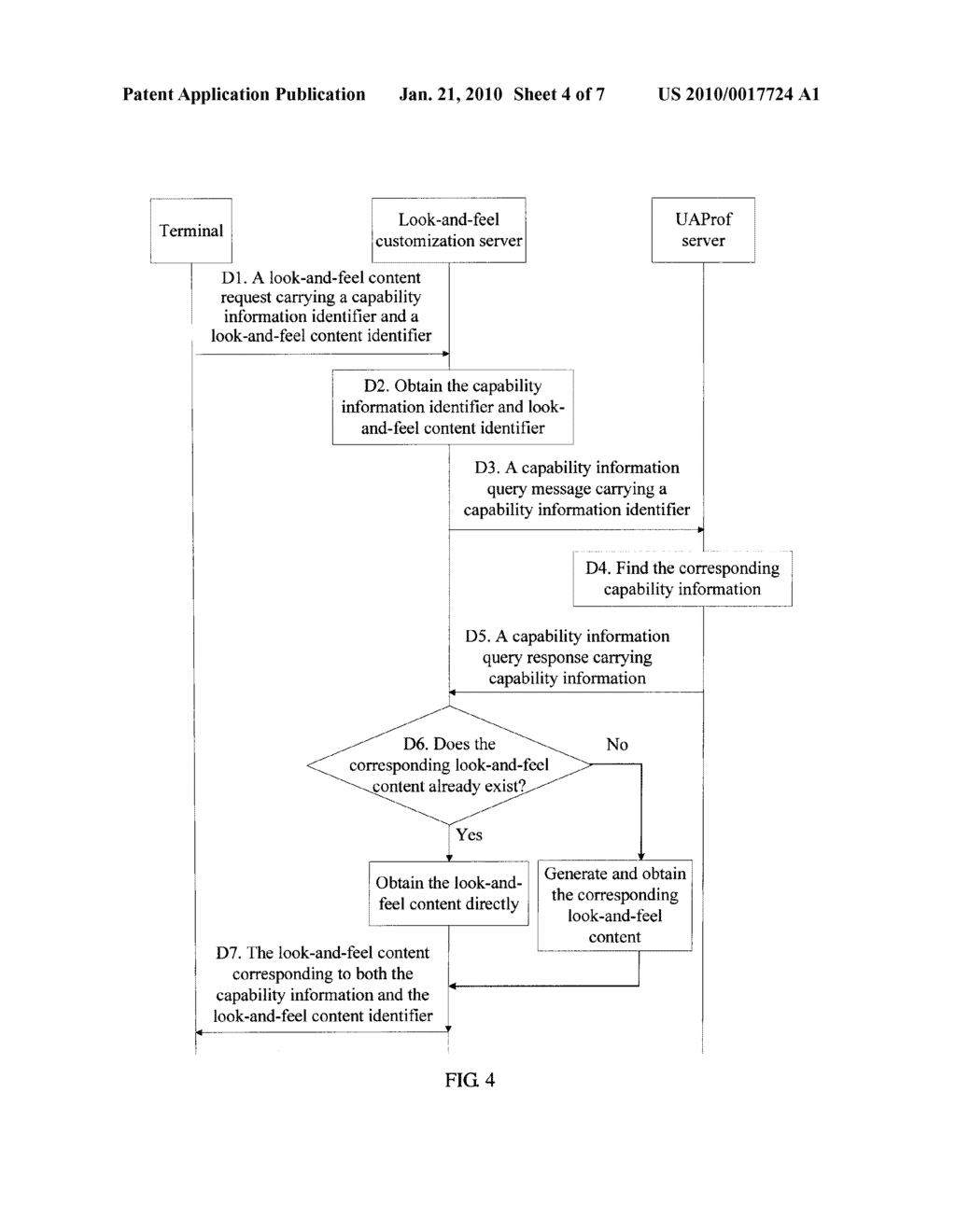 METHOD FOR PROVIDING CUSTOMIZED LOOK-AND-FEEL CONTENTS OF TERMINALS, AND LOOK-AND-FEEL CUSTOMIZATION SERVER AND SYSTEM THEREOF - diagram, schematic, and image 05