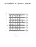 Layout of Cell of Semiconductor Device Having Rectangular Shaped Gate Electrode Layout Features Defined Along At Least Four Gate Electrode Tracks with Corresponding p-type and n-type Diffusion Regions Separated by Central Inactive Region diagram and image