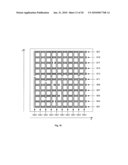 Layout of Cell of Semiconductor Device Having Rectangular Shaped Gate Electrode Layout Features Defined Along At Least Four Gate Electrode Tracks with Corresponding p-type and n-type Diffusion Regions Separated by Central Inactive Region diagram and image