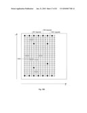 Layout of Cell of Semiconductor Device Having Rectangular Shaped Gate Electrode Layout Features Defined Along At Least Four Gate Electrode Tracks with Corresponding p-type and n-type Diffusion Regions Separated by Central Inactive Region diagram and image