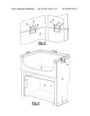 RETAINER ASSEMBLY FOR A SHOWER SURROUND diagram and image