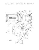 REMOVABLE PISTOL GRIP FOR A PORTABLE TERMINAL diagram and image