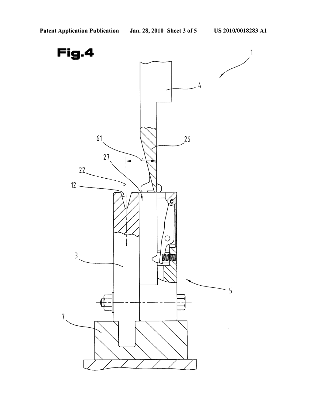 Folding device for a bending press, in particular an edging press - diagram, schematic, and image 04