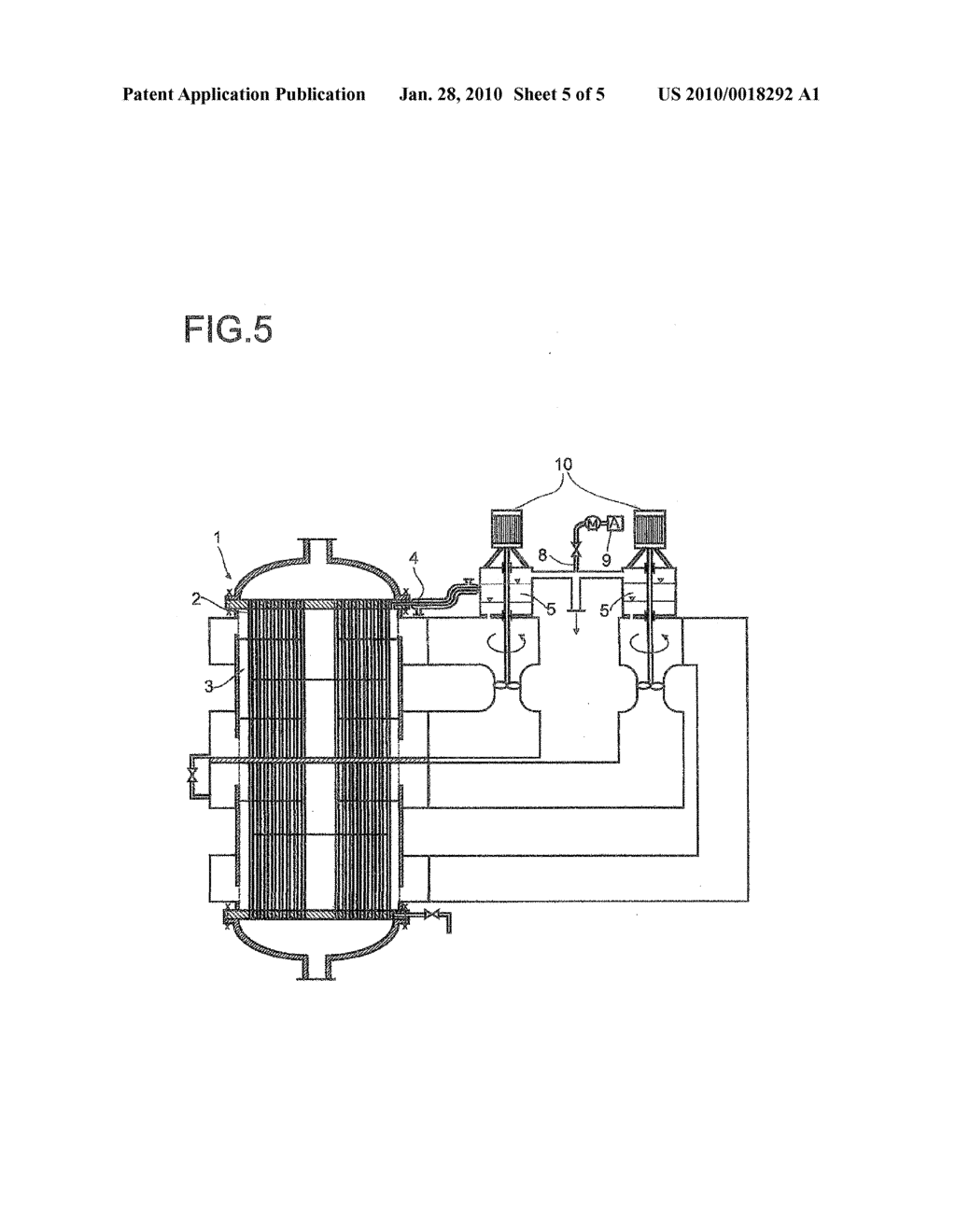 METHOD FOR LEAKAGE MONITORING IN A TUBE BUNDLE REACTOR - diagram, schematic, and image 06