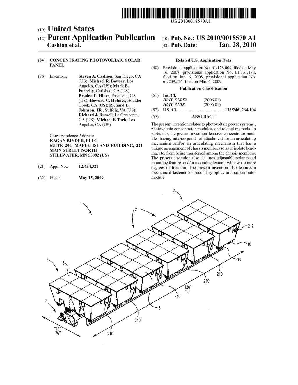 Concentrating photovoltaic solar panel - diagram, schematic, and image 01