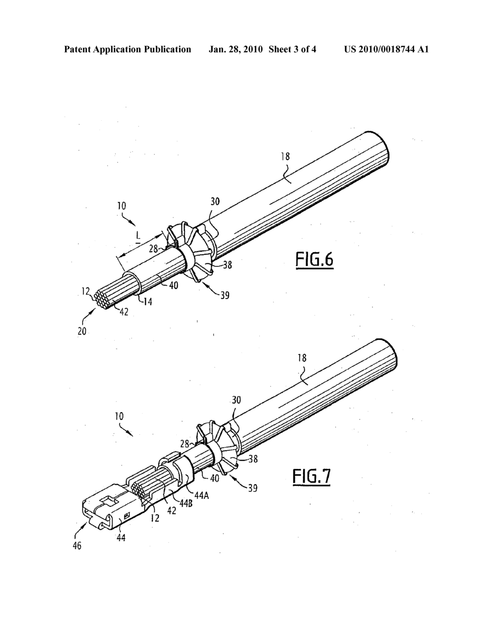 METHOD FOR ARRANGING A CABLE, CABLE AND FERRULE TO BE USED IN THE METHOD - diagram, schematic, and image 04