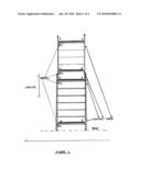 System and method for providing a warning to ladder users of potentially hazardous steps diagram and image