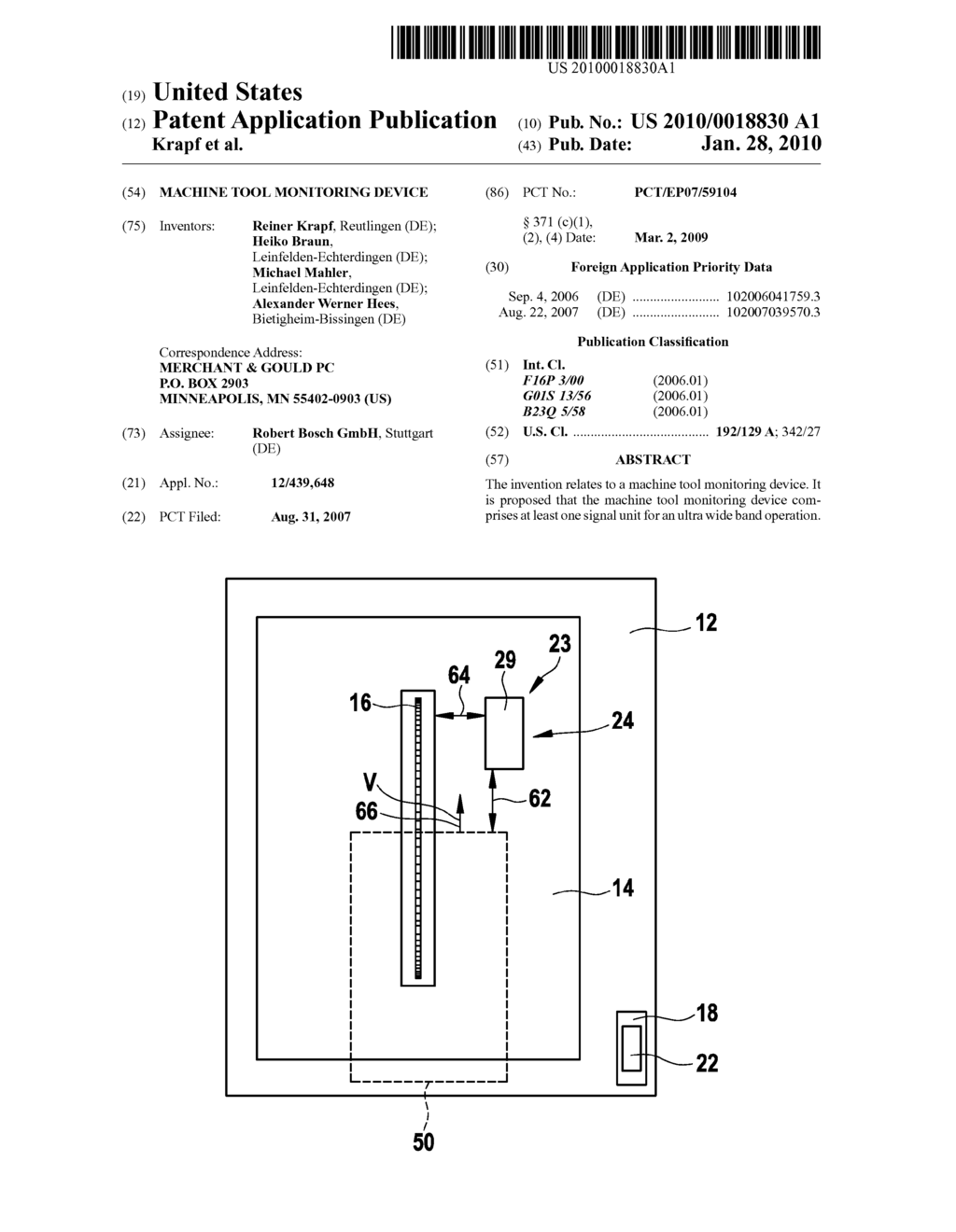 MACHINE TOOL MONITORING DEVICE - diagram, schematic, and image 01