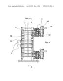 ROLLER ACTUATING DEVICE FOR MACHINES USED FOR PROCESSING METAL PRODUCTS diagram and image