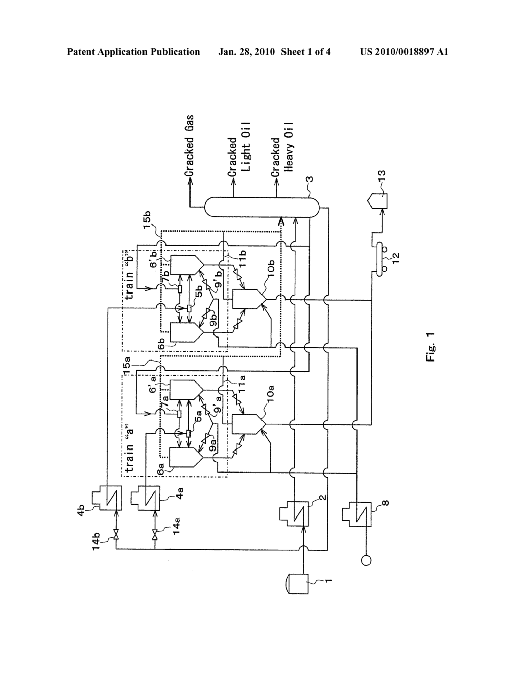 THERMAL CRACKING PROCESS AND FACILITY FOR HEAVY PETROLEUM OIL - diagram, schematic, and image 02