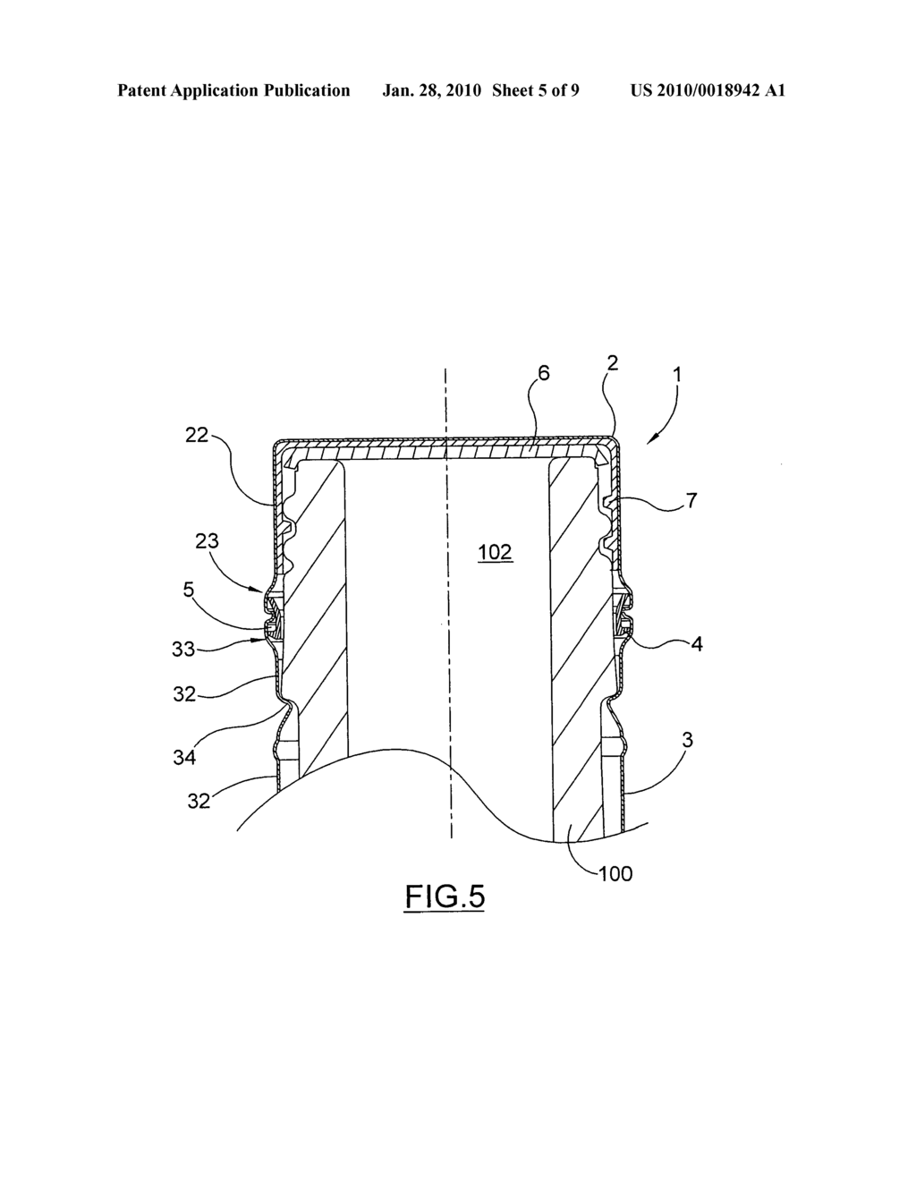 TAMPER EVIDENT CLOSURE FOR CONTAINERS PROVIDED WITH A THREADED NECK - diagram, schematic, and image 06