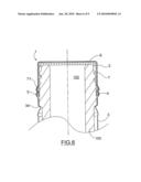 TAMPER EVIDENT CLOSURE FOR CONTAINERS PROVIDED WITH A THREADED NECK diagram and image