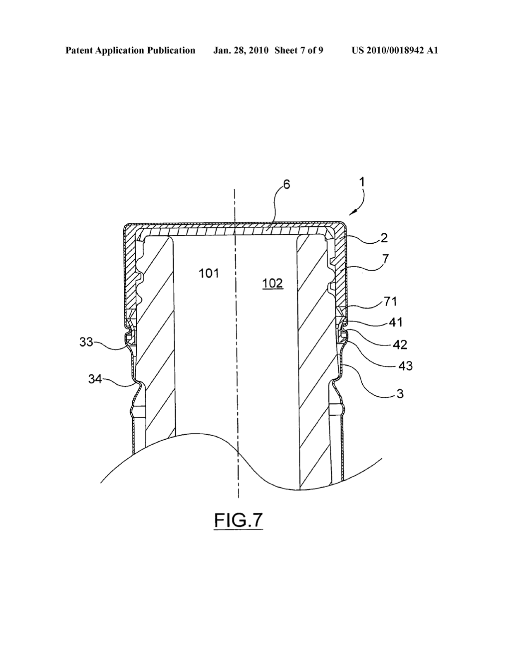 TAMPER EVIDENT CLOSURE FOR CONTAINERS PROVIDED WITH A THREADED NECK - diagram, schematic, and image 08