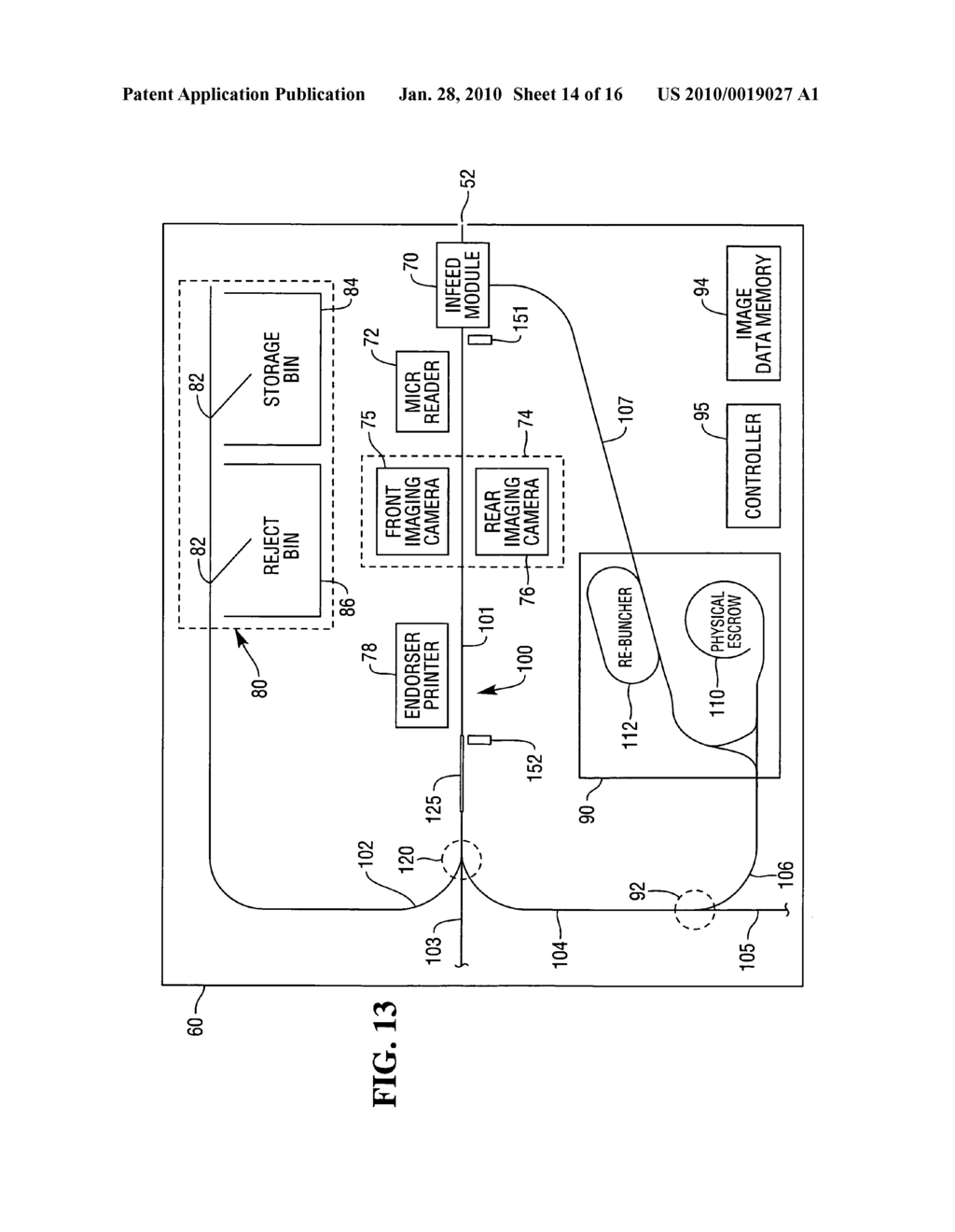 Methods of processing a last check of a bunch of checks deposited at a self-service terminal during a bunch-check deposit transaction - diagram, schematic, and image 15