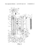 Support arm structure with elastic force adjustment arrangement diagram and image