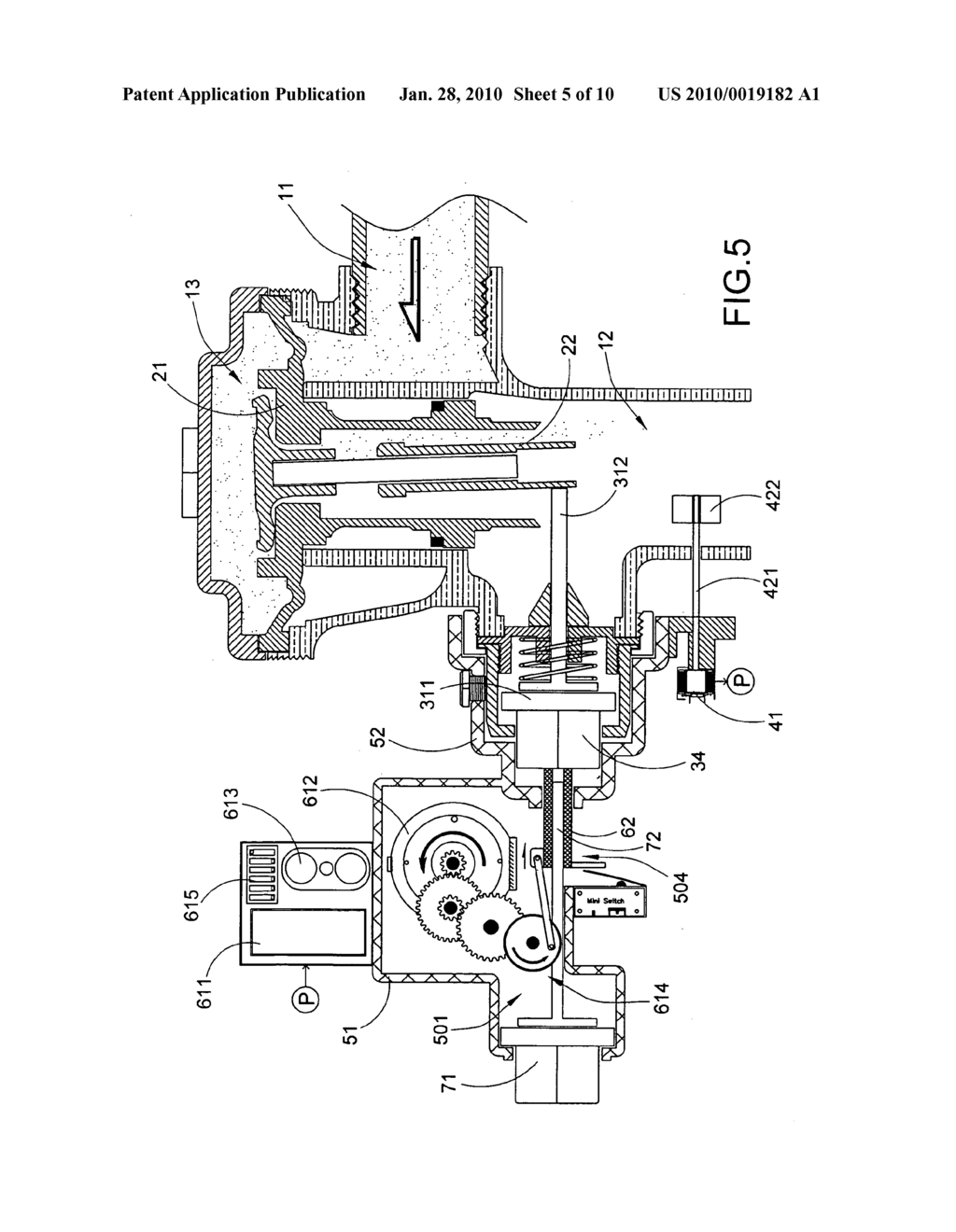 Motorized automate/manual push button system - diagram, schematic, and image 06