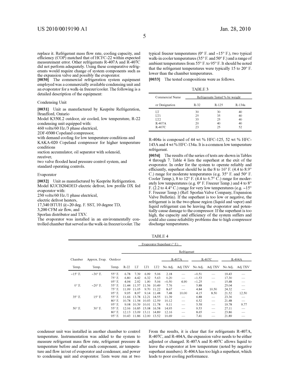 Refrigerant compositions and use thereof in low temperature refrigeration systems - diagram, schematic, and image 07