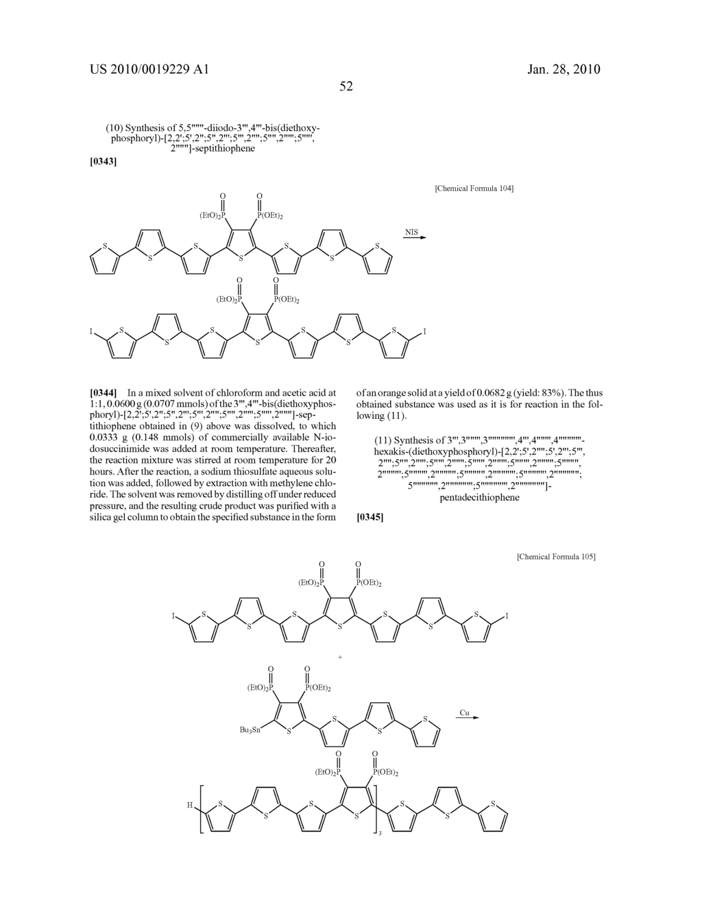 Thiophene compound having phosphoric ester and process for producing the same - diagram, schematic, and image 53