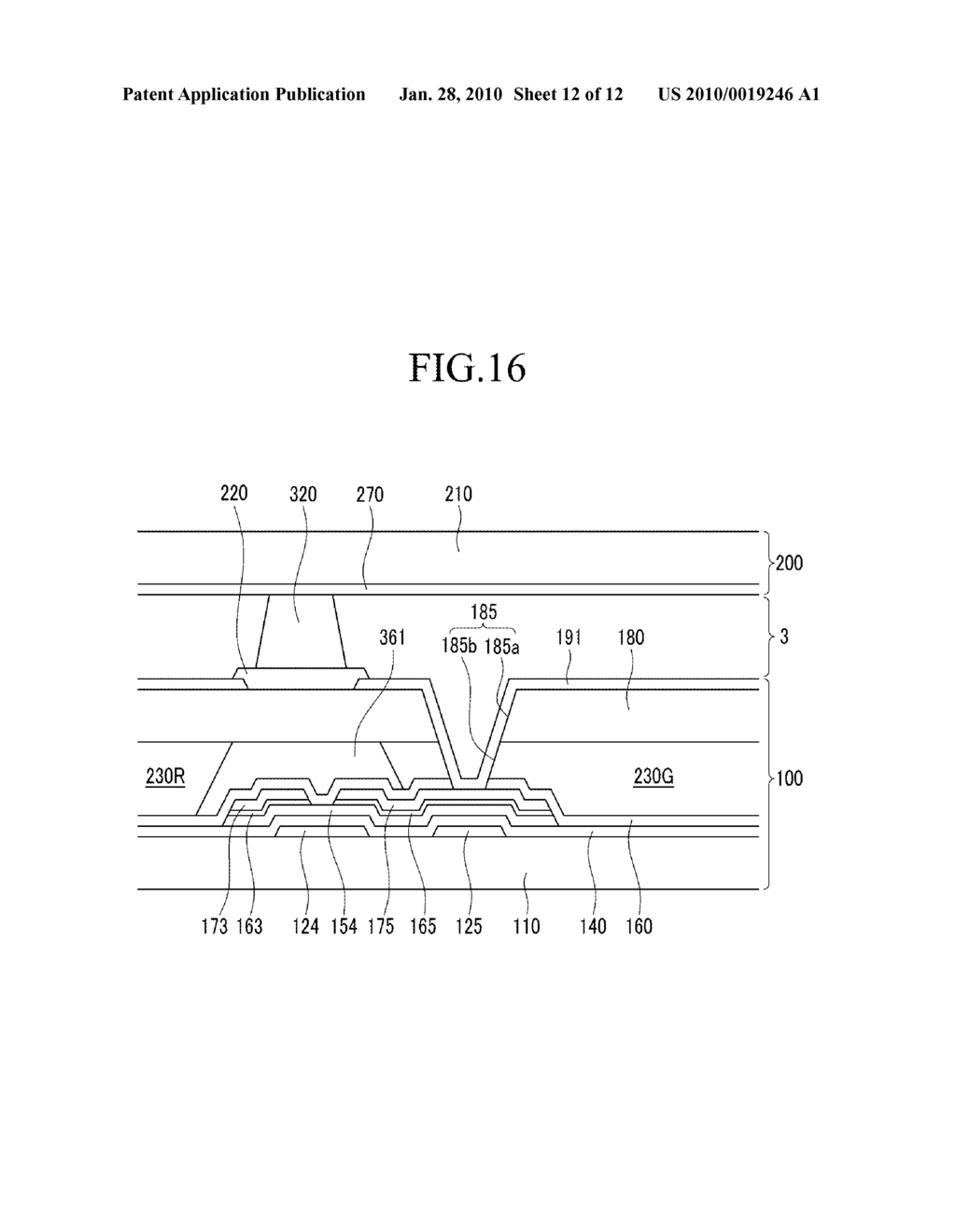 THIN FILM TRANSISTOR SUBSTRATE AND METHOD FOR MANUFACTURING THE SAME - diagram, schematic, and image 13