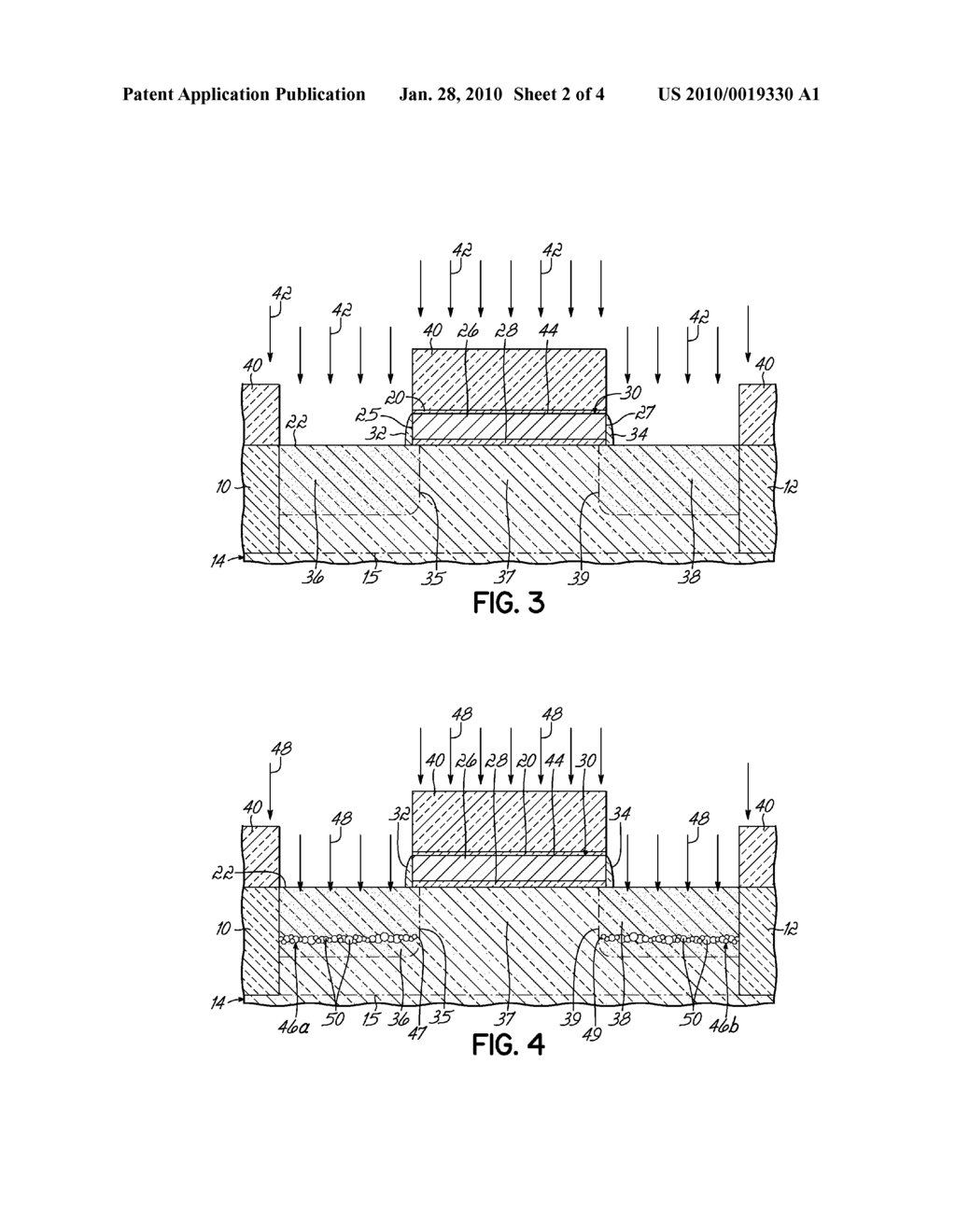 DEVICE STRUCTURES WITH A SELF-ALIGNED DAMAGE LAYER AND METHODS FOR FORMING SUCH DEVICE STRUCTURES - diagram, schematic, and image 03