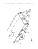 Trailer with adjustable elevation diagram and image