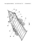 Trailer with adjustable elevation diagram and image