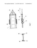 Trailer with adjustable elevation diagram and image