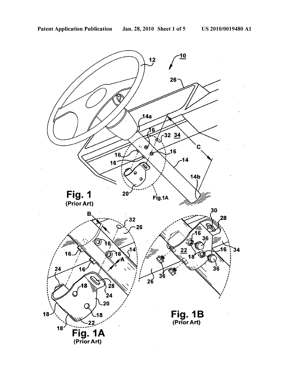 STEERING COLUMN ATTACHMENT ASSEMBLY - diagram, schematic, and image 02