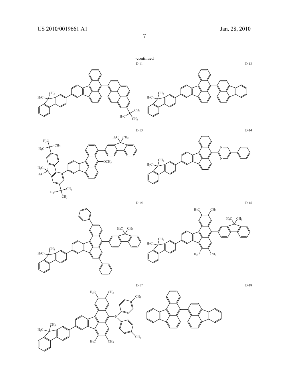 BENZO[a]FLUORANTHENE COMPOUND AND ORGANIC LIGHT EMITTING DEVICE USING THE SAME - diagram, schematic, and image 11
