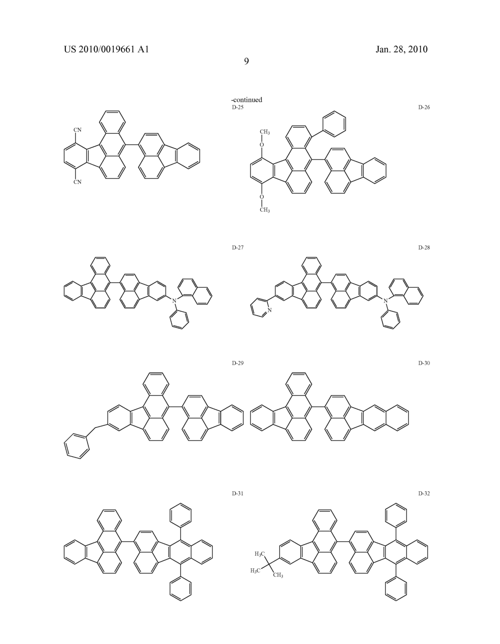 BENZO[a]FLUORANTHENE COMPOUND AND ORGANIC LIGHT EMITTING DEVICE USING THE SAME - diagram, schematic, and image 13