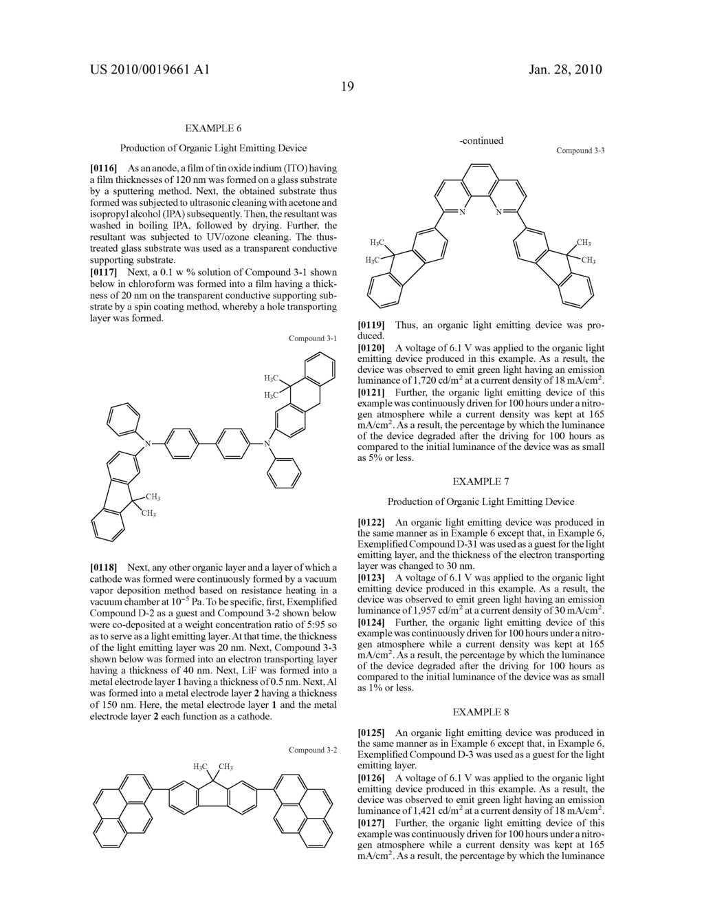 BENZO[a]FLUORANTHENE COMPOUND AND ORGANIC LIGHT EMITTING DEVICE USING THE SAME - diagram, schematic, and image 23