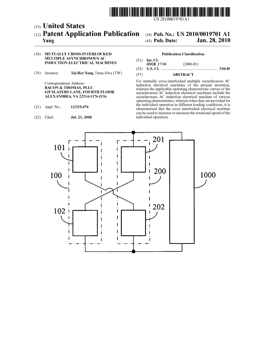 Mutually cross-interlocked multiple asynchronous AC induction electrical machines - diagram, schematic, and image 01