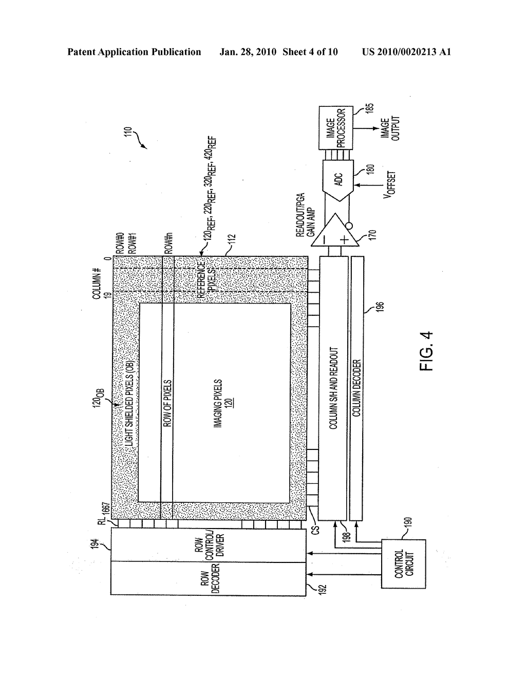 IMAGER ROW-WISE NOISE CORRECTION - diagram, schematic, and image 05