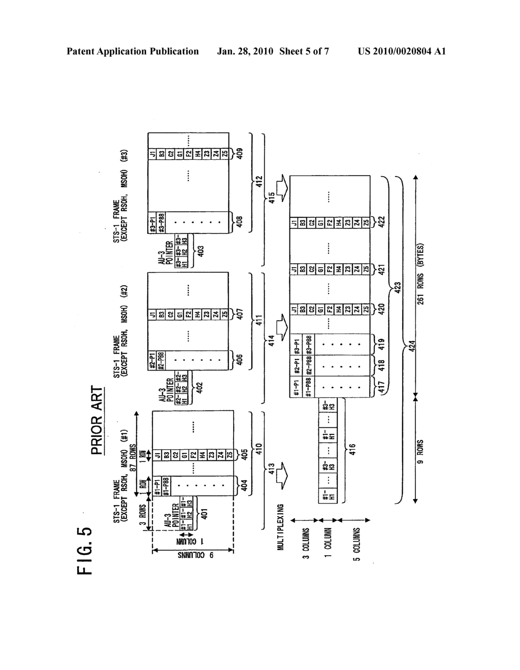 STS FRAME-ATM CELL CIRCUIT EMULATION APPARATUS AND FRAME LENGTH COMPENSATION METHOD FOR THE SAME - diagram, schematic, and image 06