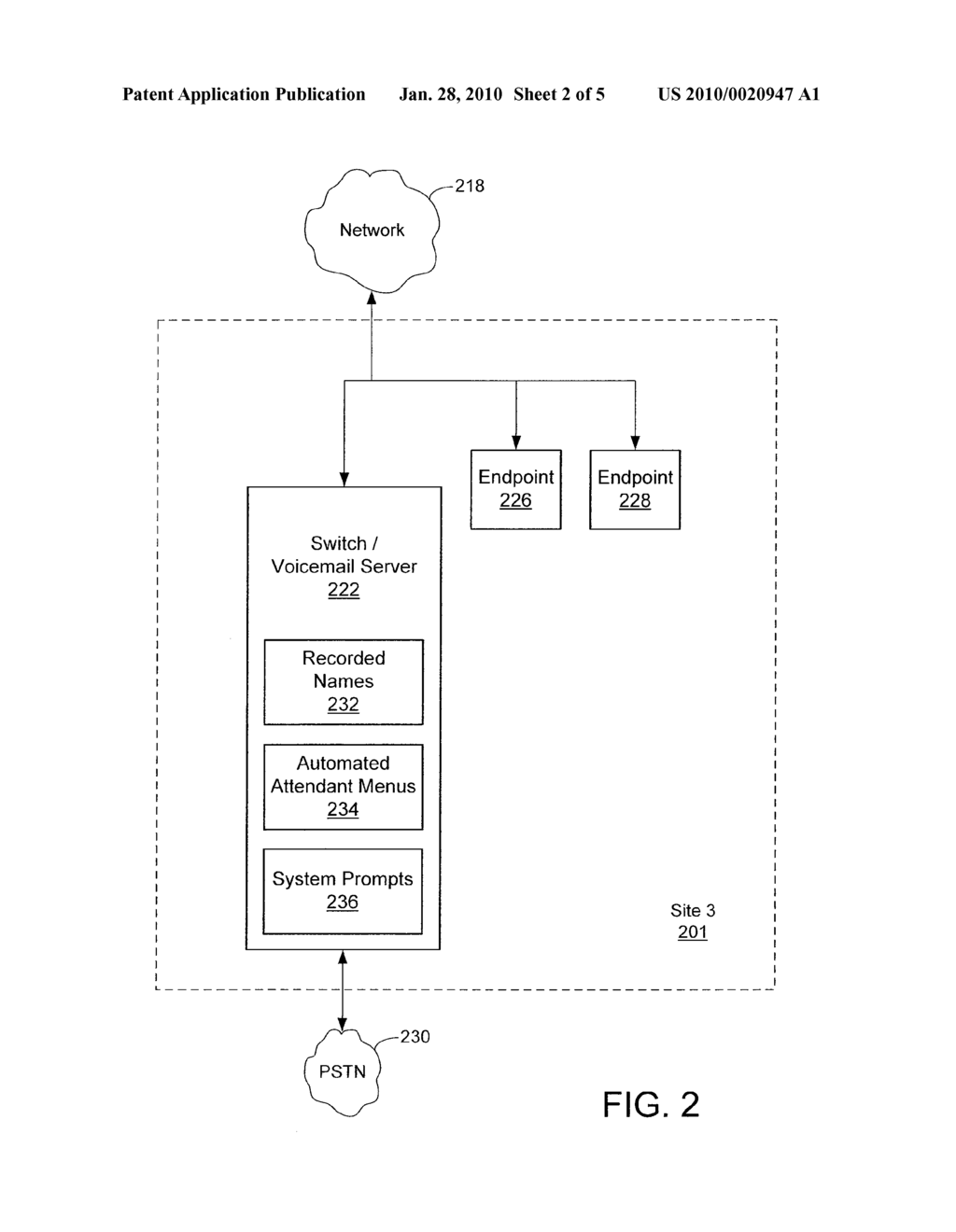 SYSTEMS AND METHODS FOR PROVIDING VOICEMAIL FEATURES IN A VOIP SYSTEM - diagram, schematic, and image 03