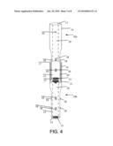 Method and apparatus for allowing future installation of wires, cables, fibers and the like within a structure. diagram and image