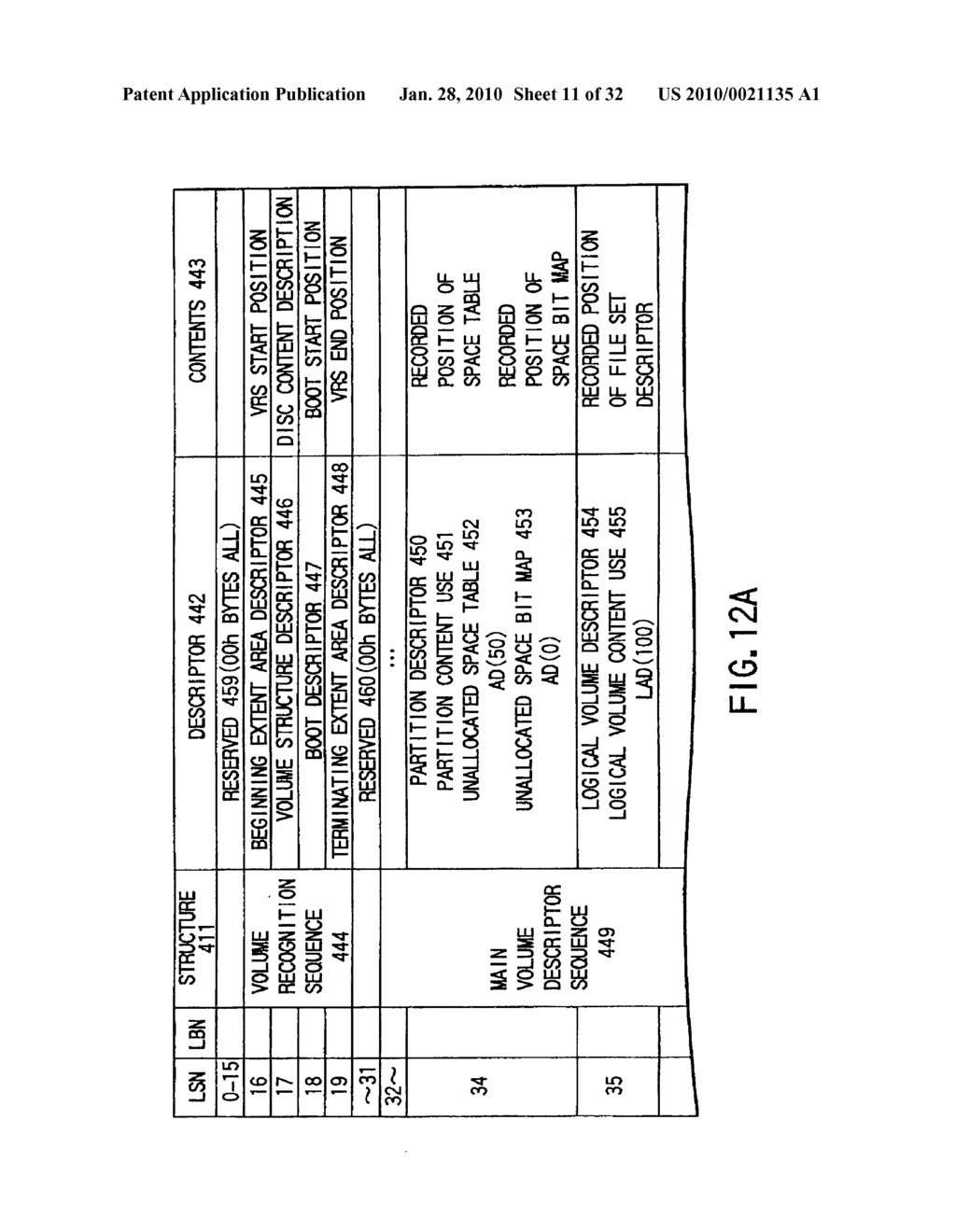 INFORMATION RECORDING METHOD, INFORMATION RECORDING MEDIUM, AND INFORMATION REPRODUCING METHOD, WHEREIN INFORMATION IS STORED ON A DATA RECORDING PORTION AND A MANAGEMENT INFORMATION RECORDING PORTION - diagram, schematic, and image 12