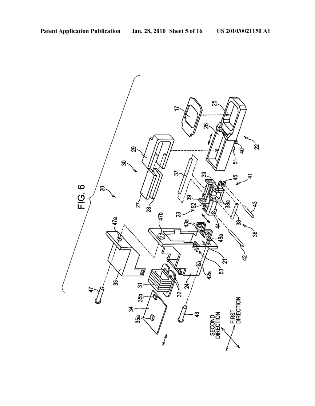 Image blur correction unit, lens barrel device, and camera apparatus - diagram, schematic, and image 06