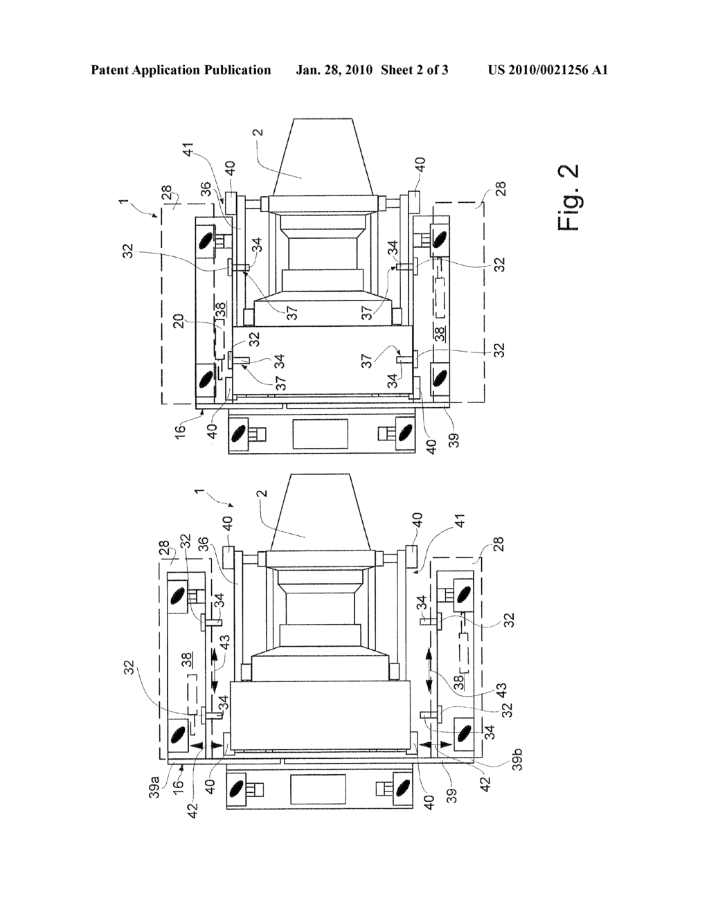 Transport and assembly vehicle for a component module - diagram, schematic, and image 03