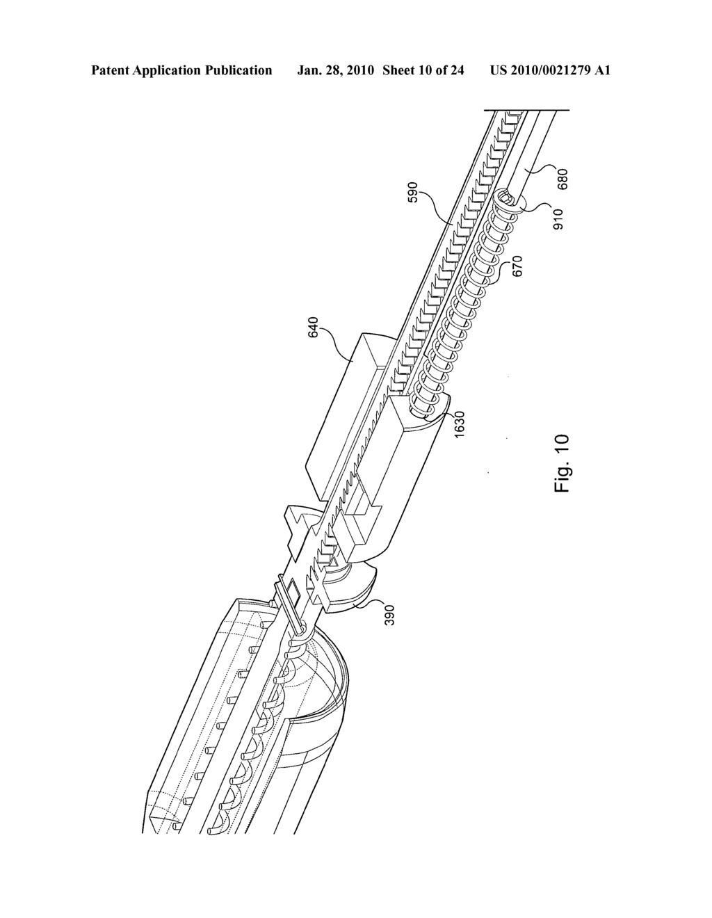 Pick up device with telescoping tube - diagram, schematic, and image 11