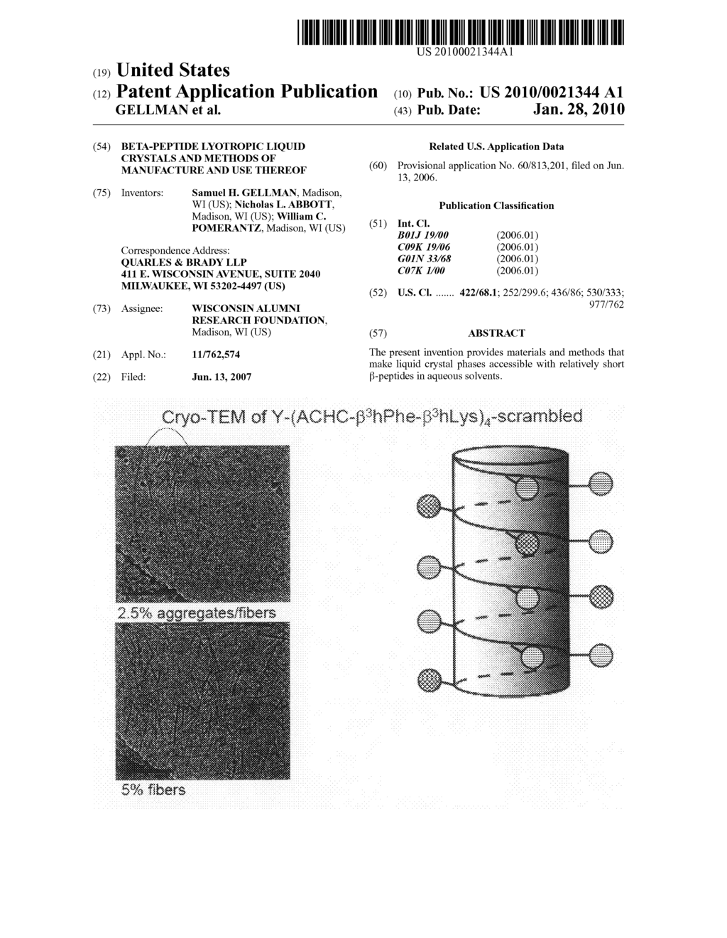 BETA-PEPTIDE LYOTROPIC LIQUID CRYSTALS AND METHODS OF MANUFACTURE AND USE THEREOF - diagram, schematic, and image 01