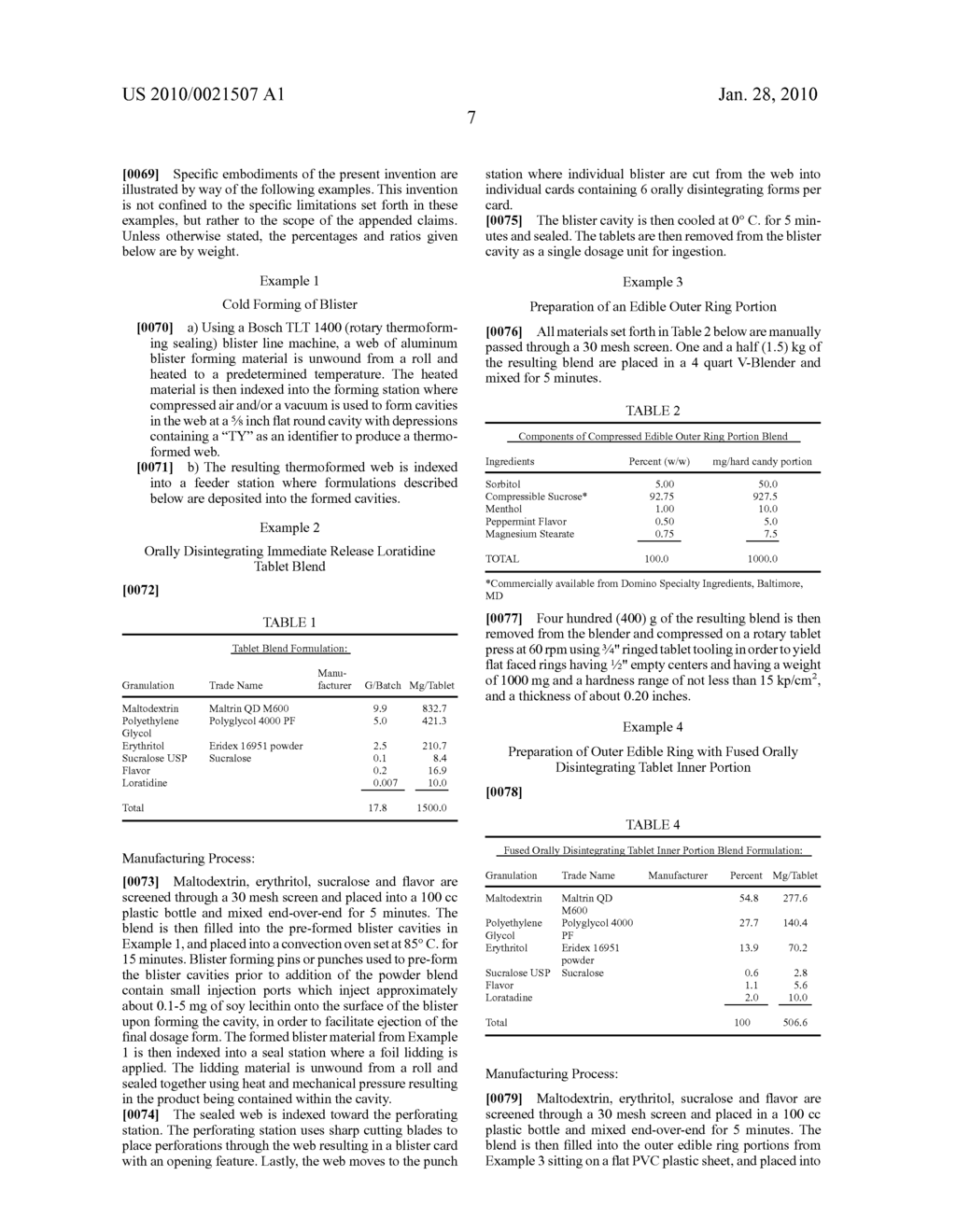 Method and Composition for Making an Orally Disintegrating Dosage Form - diagram, schematic, and image 08