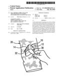 Self adhering fabric patch and moisture resistant flexible enclosure for containing the patch diagram and image