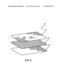 Self adhering fabric patch and moisture resistant flexible enclosure for containing the patch diagram and image