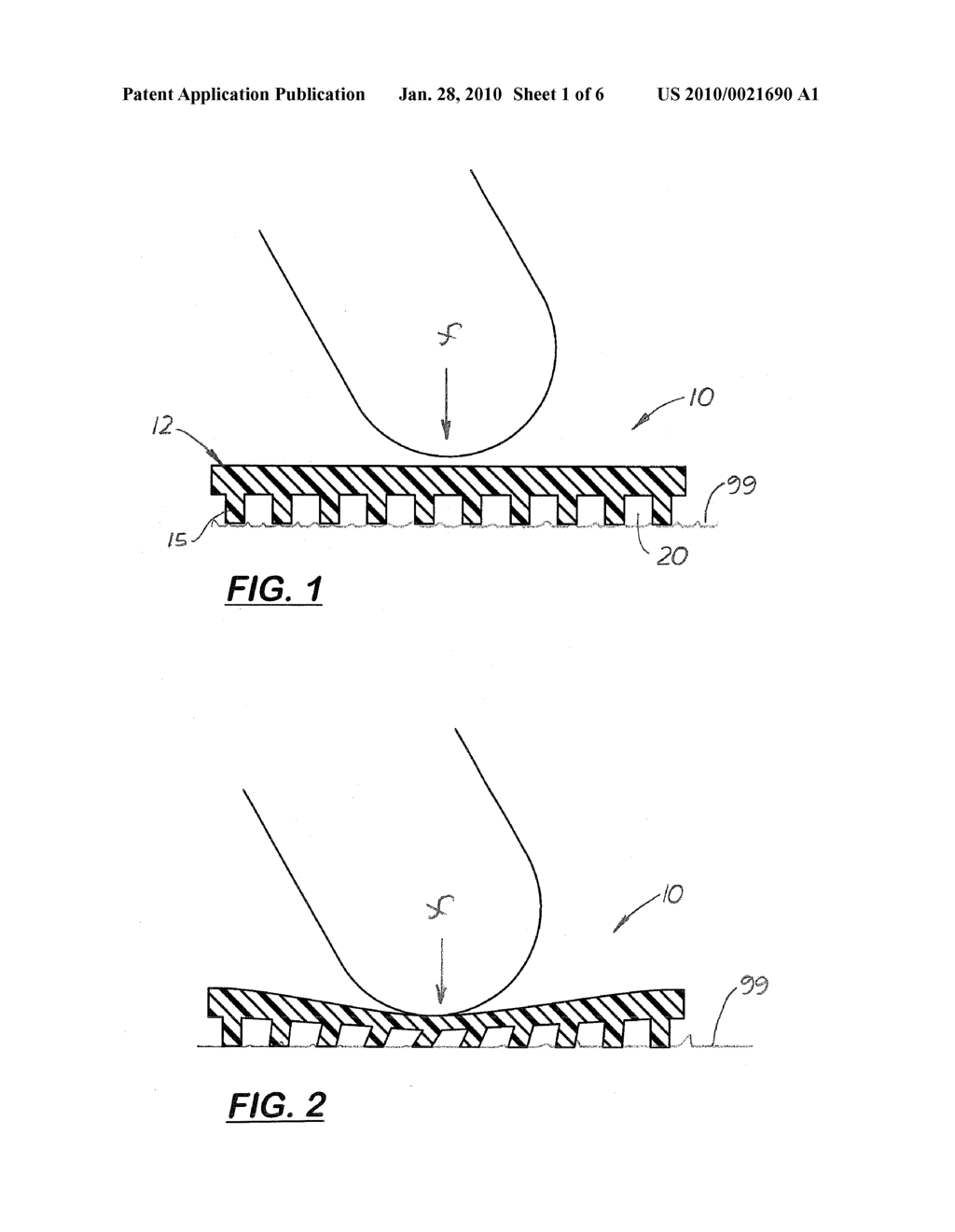 Protective Pad and Method for Manufacturing Foam Structures with Uniform Pegs and Voids - diagram, schematic, and image 02