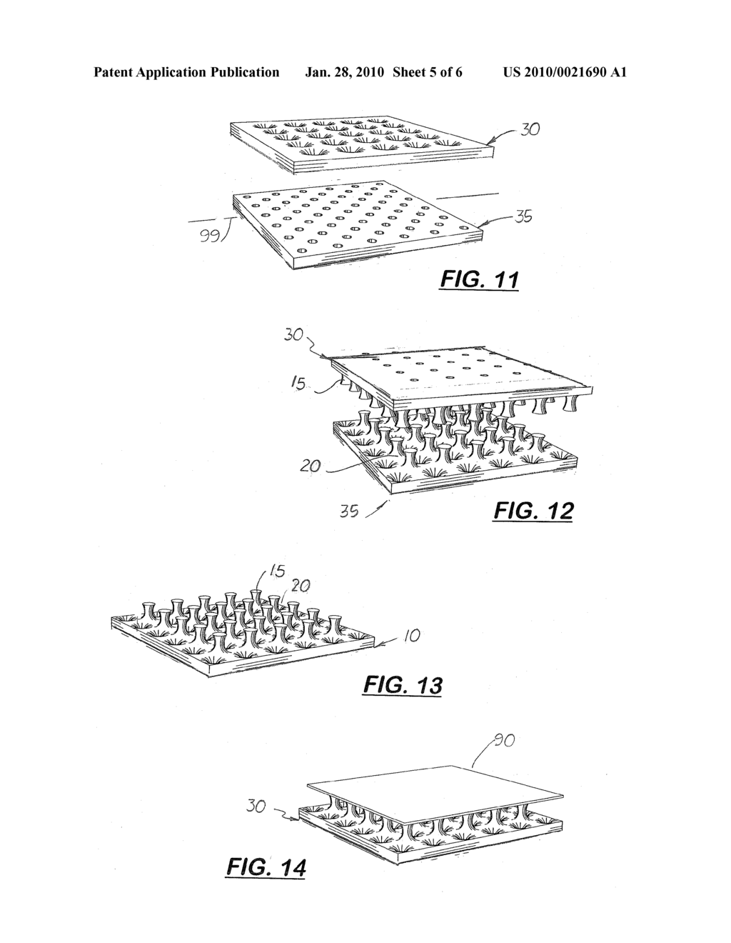 Protective Pad and Method for Manufacturing Foam Structures with Uniform Pegs and Voids - diagram, schematic, and image 06