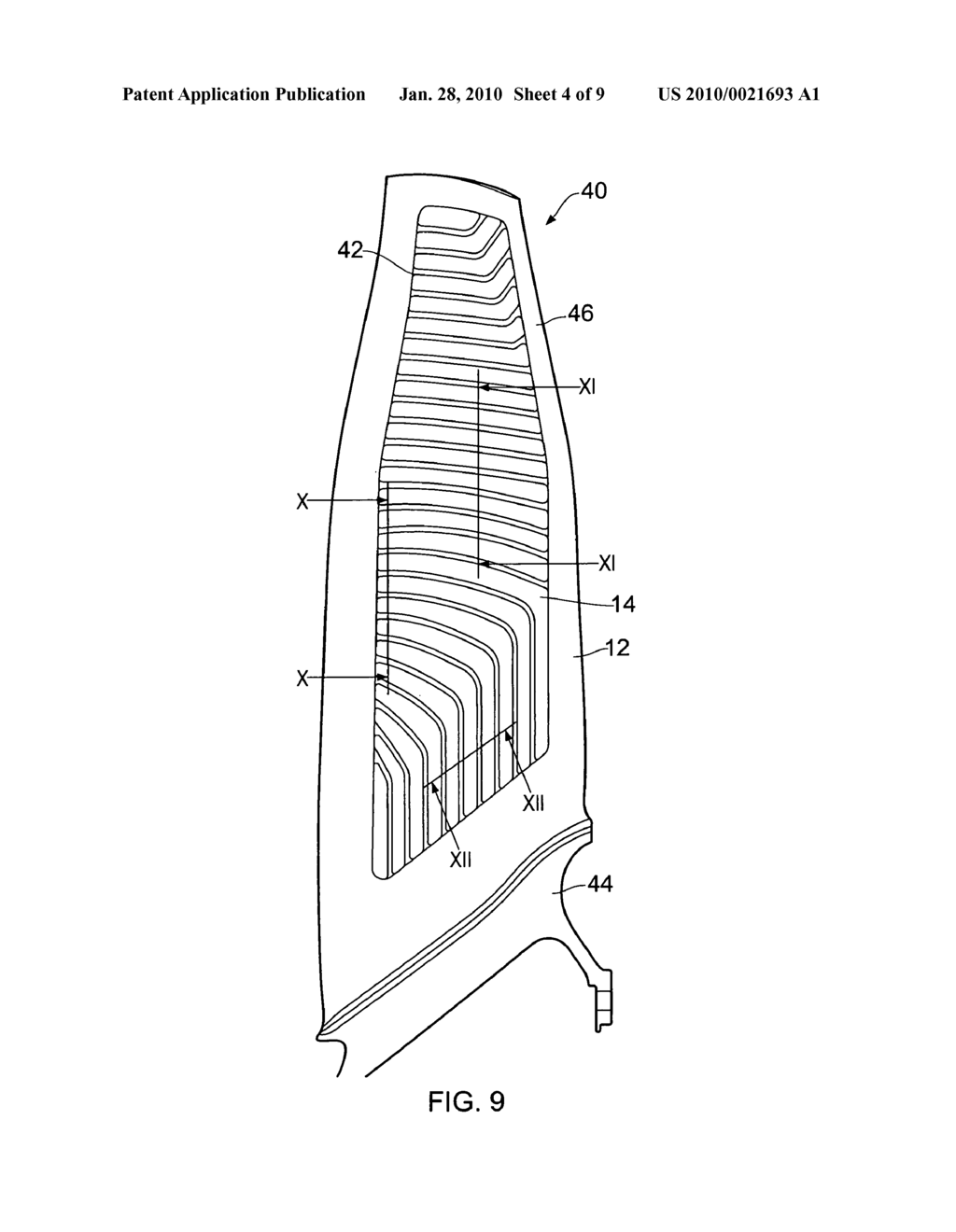 Aerofoil sub-assembly, an aerofoil and a method of making an aerofoil - diagram, schematic, and image 05