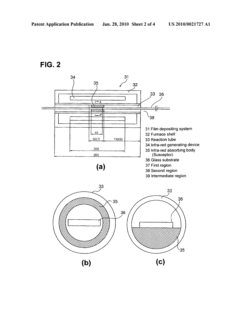 Method of forming continuous thin film and linear glass substrate with thin film - diagram, schematic, and image 03