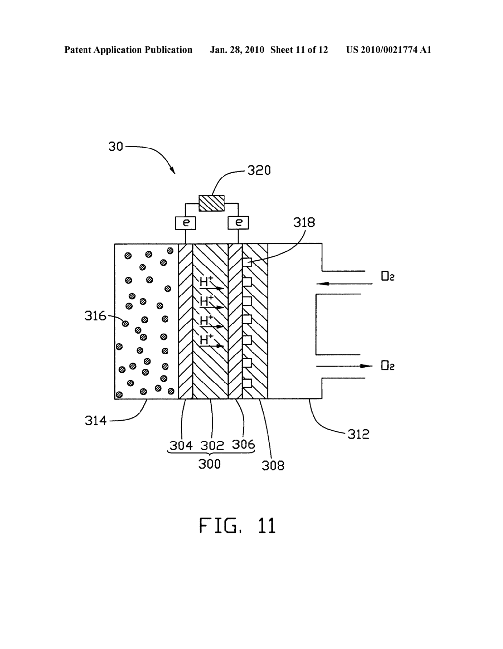 Membrane electrode assembly and biofuel cell using the same - diagram, schematic, and image 12